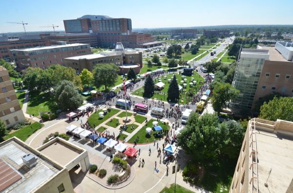 Block Party from the air