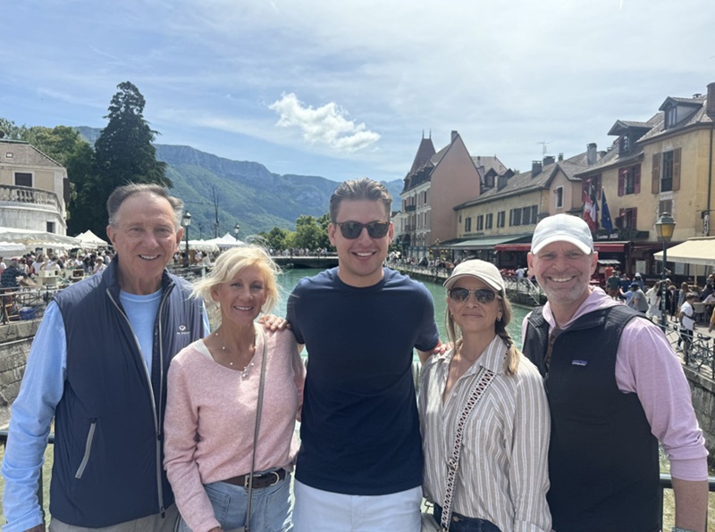 Bryan Breuer enjoying international travels with his family.
