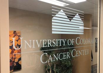 CU Cancer center door