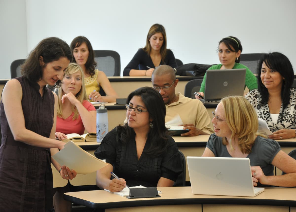 Students in a classroom