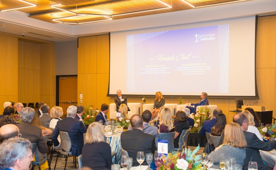 Guests listening to the Fireside Chat portion of the program during the 2025 Endowed Chair Celebration.