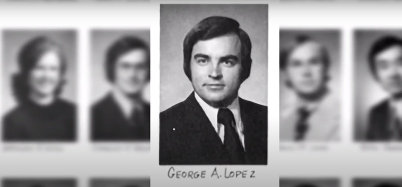 A student yearbook photo from the 1970s with 