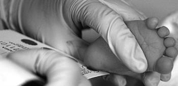 baby foot being tested for fibrosis