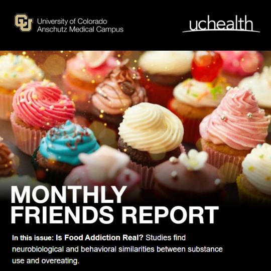 Monthly Friends Report: Bright and colorful cupcakes.