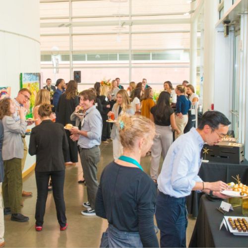 SOC Article Feature Image SODM PoP 2025 Guests enjoying food, beverages, art and conversation during the 2025 Power of Philanthropy celebration.