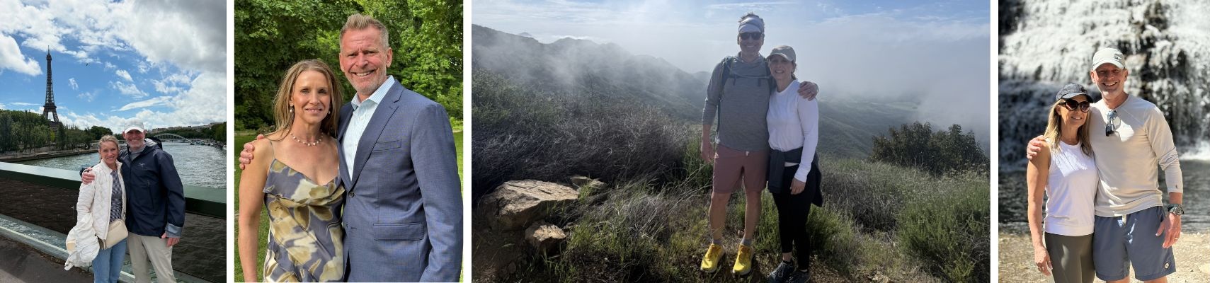 Bryan Breuer and wife Michelle Gayeski enjoying international travels and special moments in the great outdoors together.