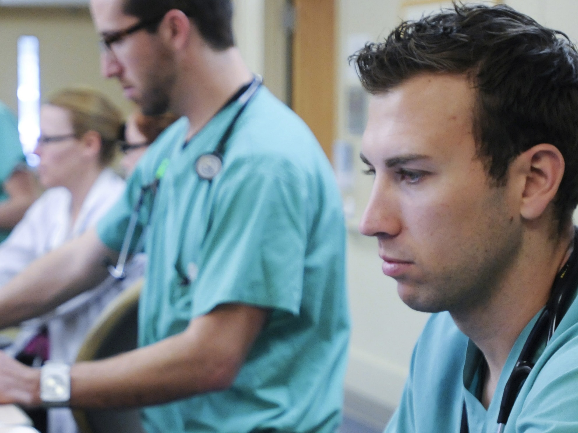 Students in clinic setting