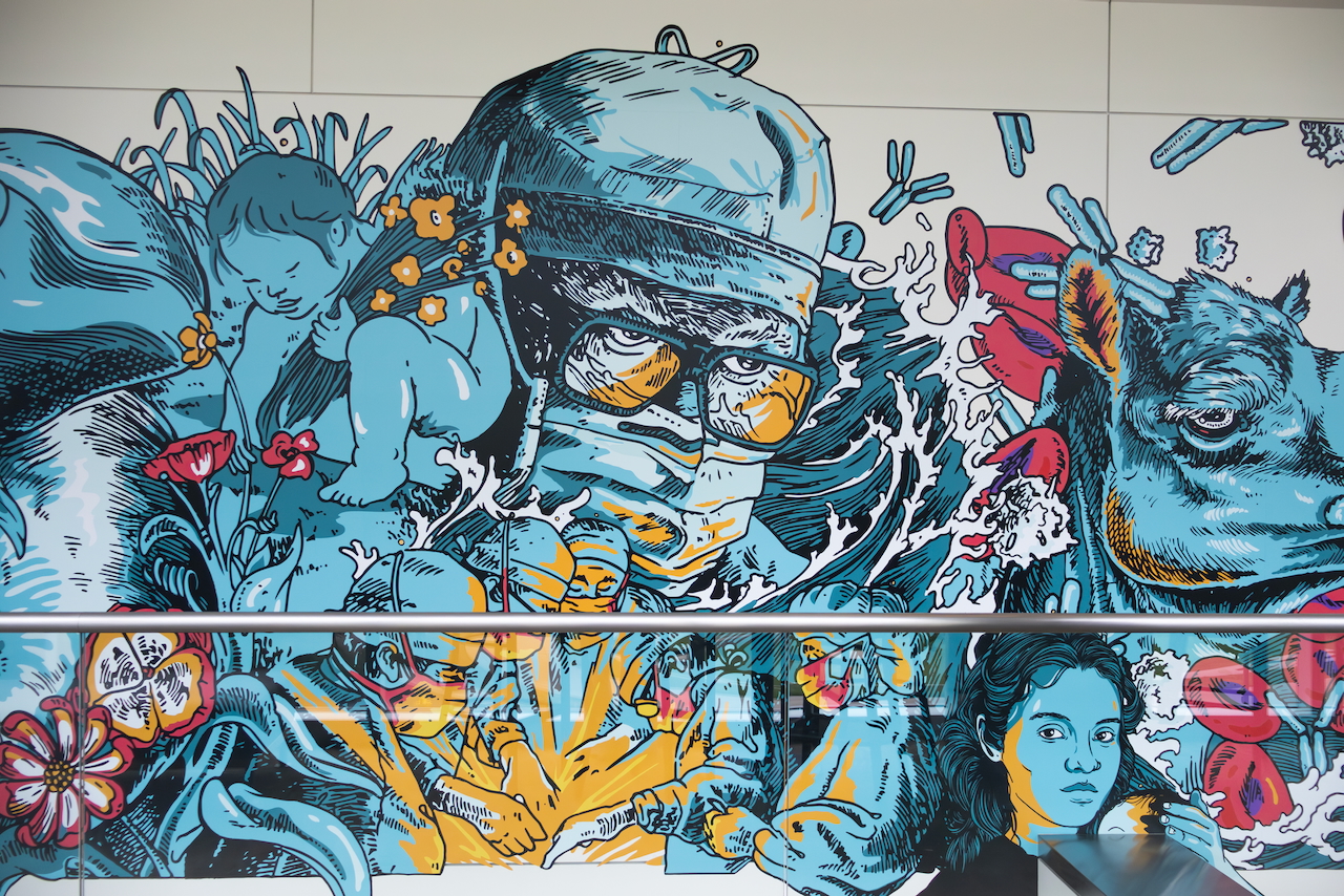 CU Anschutz RC1 Mural