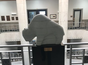 Buffalo sculpture