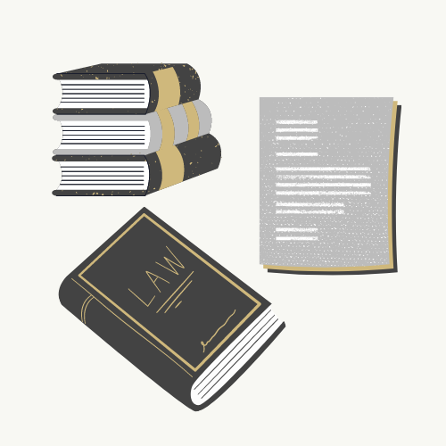 Law book with policies