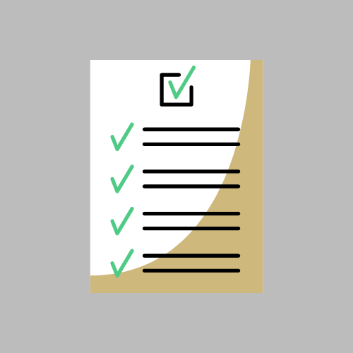 Form with green check marks