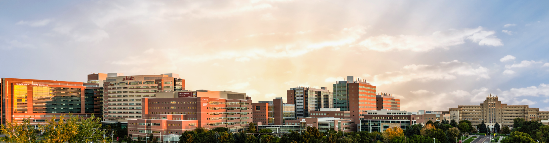 CU Anschutz campus at sunrise
