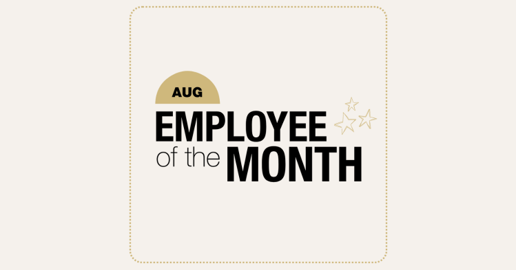 August 20215 Employee of the Month graphic