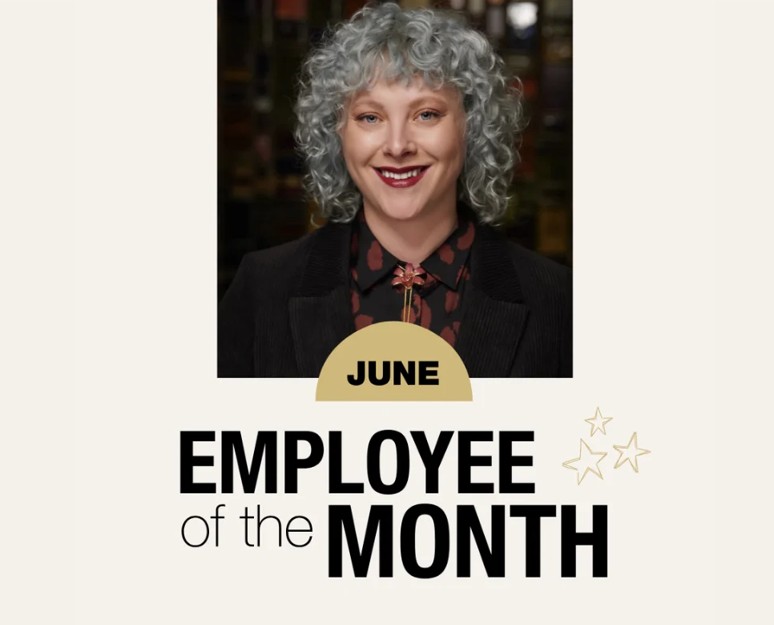 june staff employee of the month sarah staron image