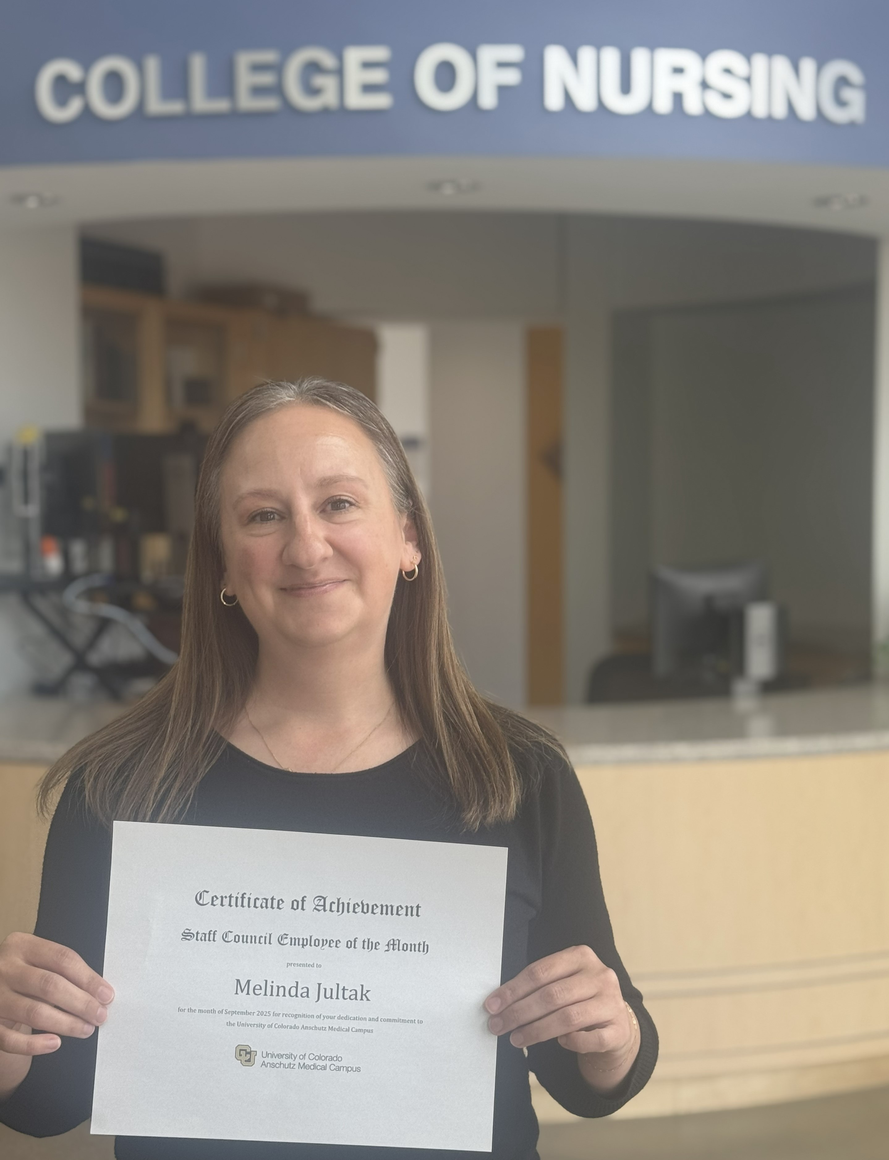 September 2025 Employee of the Month Winner Melinda Jultak