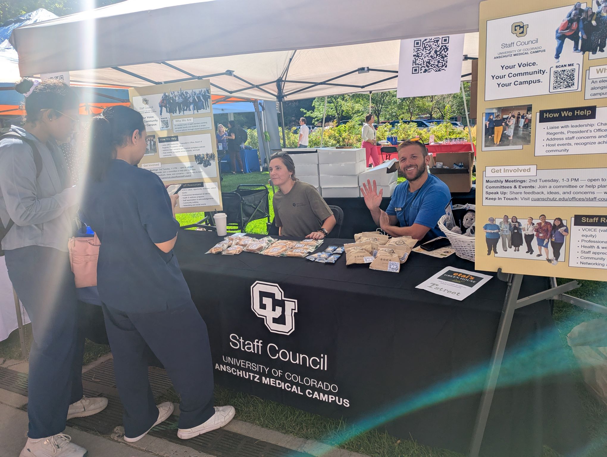 Staff Council Block Party Booth