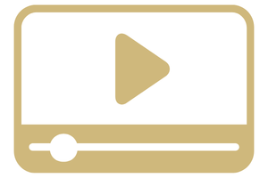 Icon of a video screen with a play button at the bottom